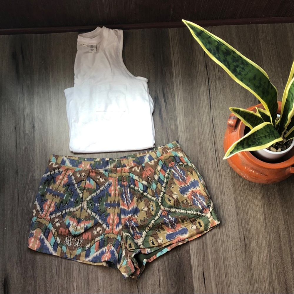 Tribal bead boho Zara shorts